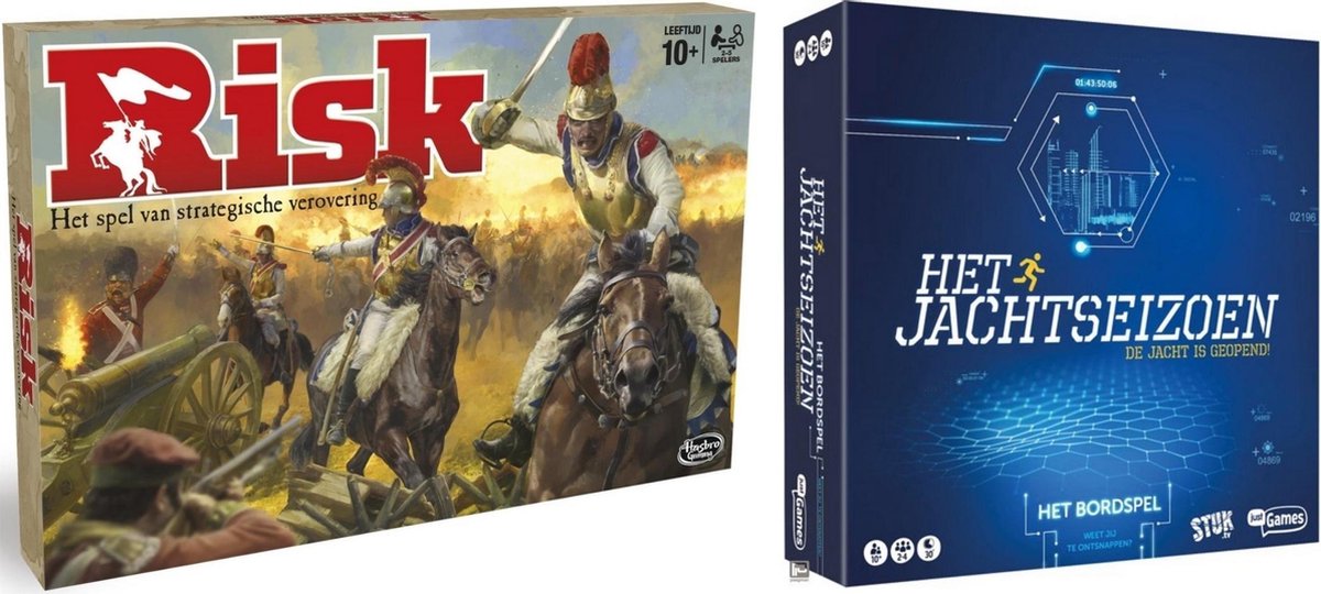 Spellenbundel - Bordspel - 2 Stuks - Hasbro Risk & Jachtseizoen