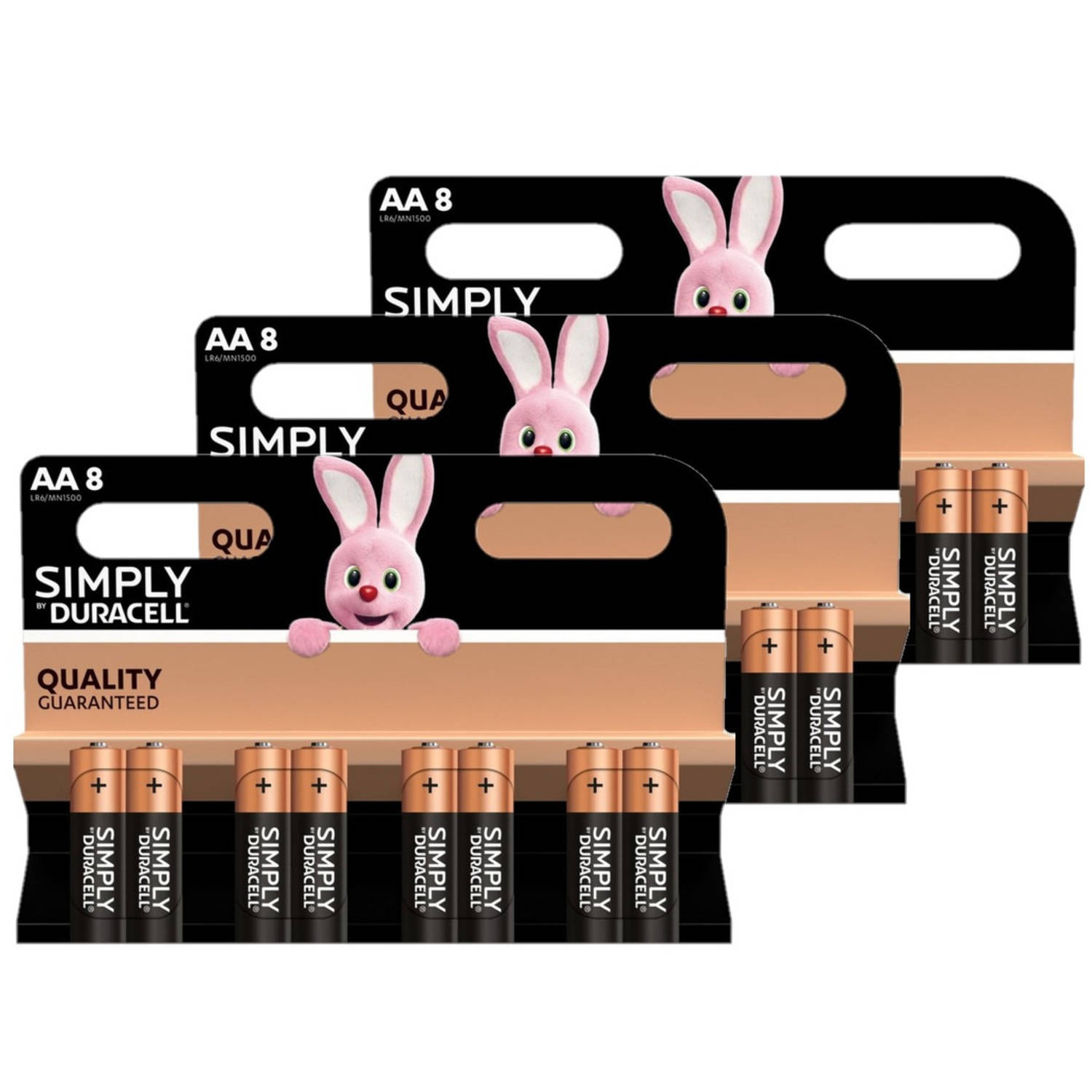 Duracell 24x Aa Simply Batterijen Alkaline Lr6 Mn1500 1.5 V - Penlites Aa Batterijen