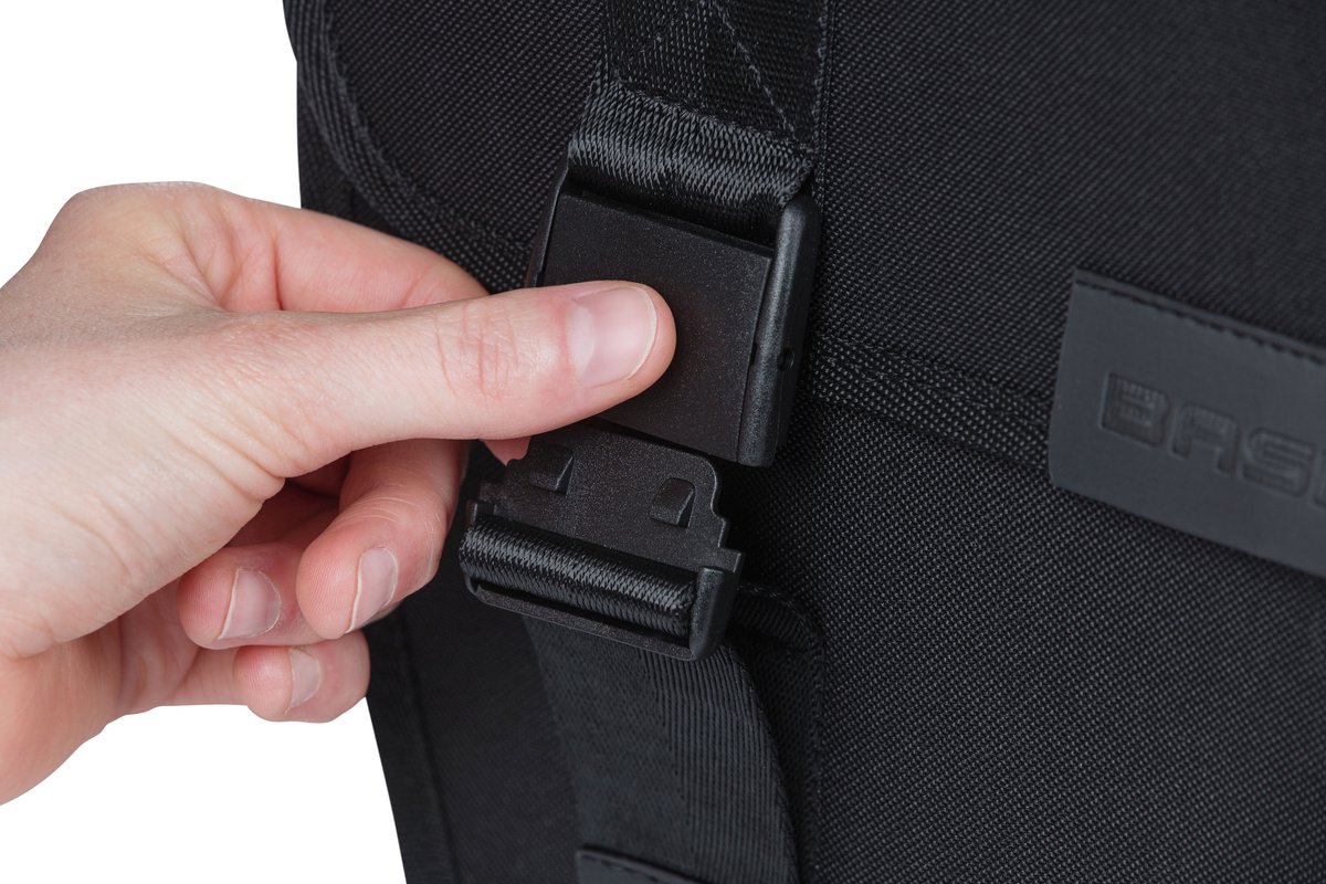 Basil Dubbele Fietstas Tour Mik 28l - - Zwart