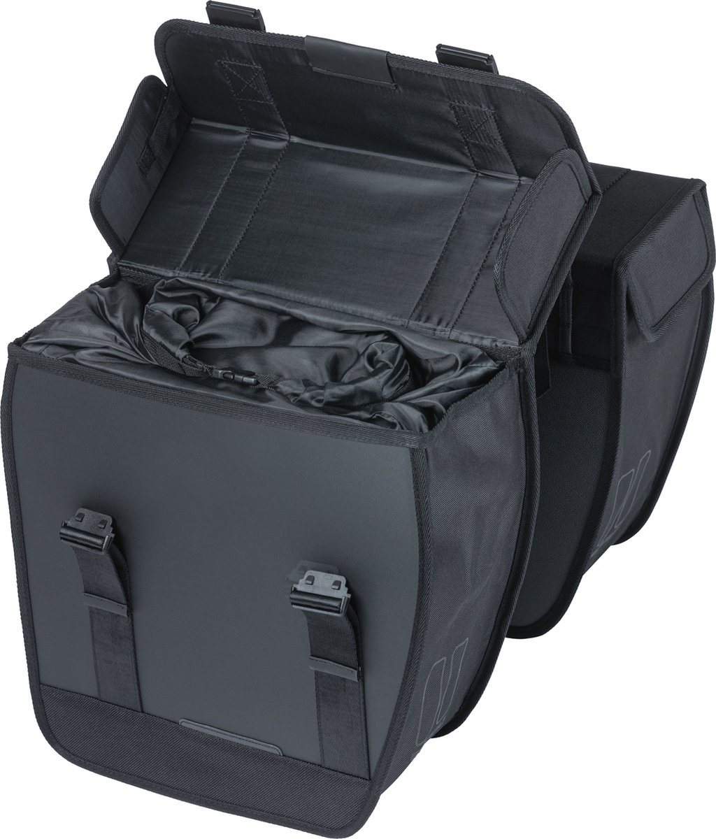 Basil Dubbele Fietstas Tour Waterproof 28l - - Zwart