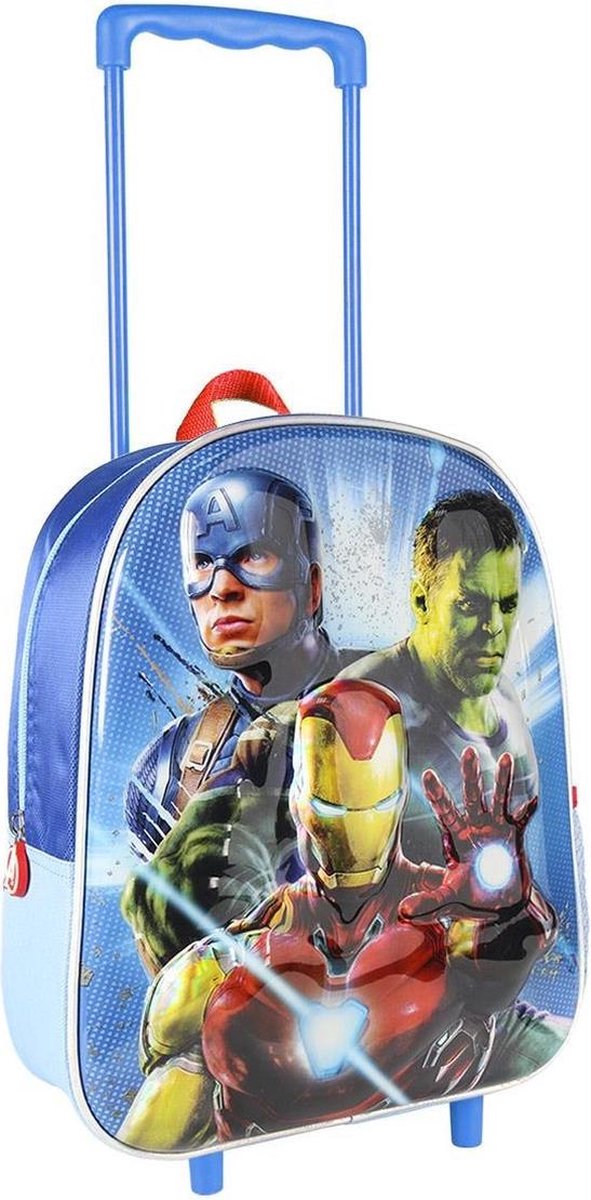 Marvel The Avengers Trolley/reiskoffer Rugtas Voor Kinderen - Kinder Reiskoffers