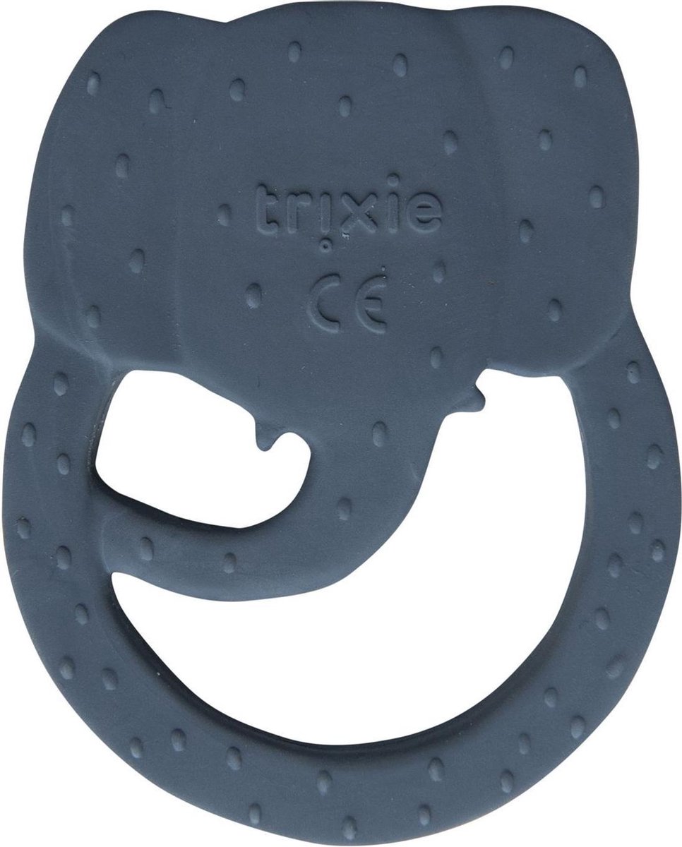 Trixie Bijt- En Badring Mrs. Elephant Junior 12 Cm Rubber - Blauw