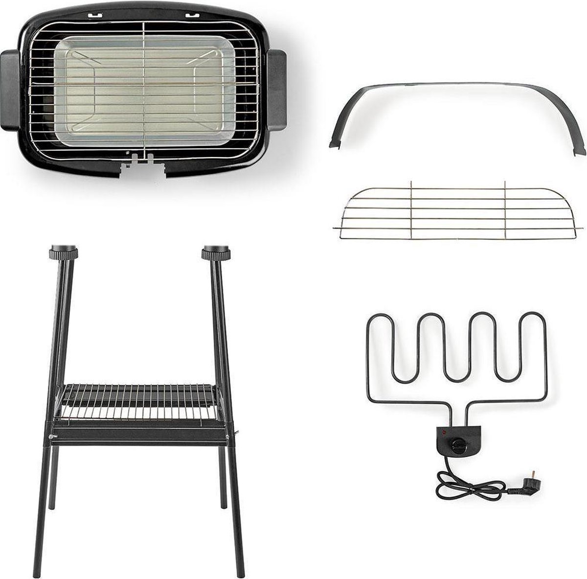 Nedis Elektrische Bbq 0.90 M - Zwart