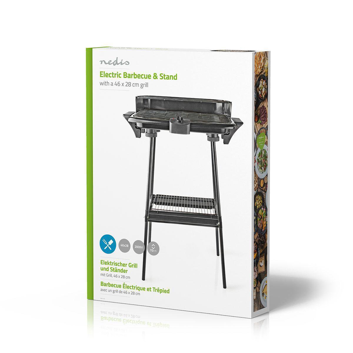 Nedis Elektrische Bbq 0.90 M - Zwart