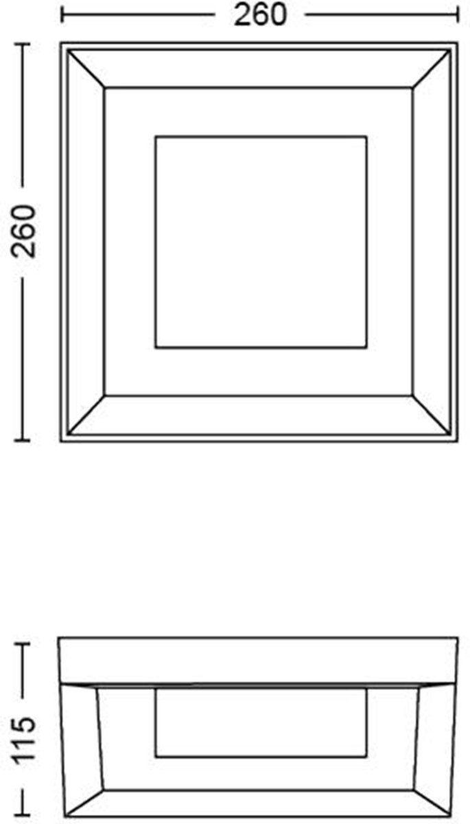 Philips Hue Econic buitenwandlamp modern - Zwart