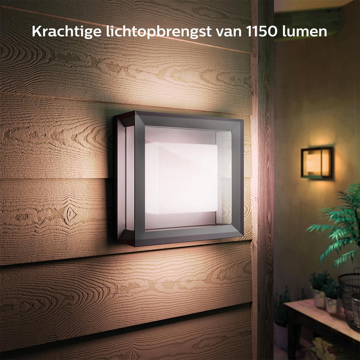Philips Hue Econic buitenwandlamp modern - Zwart