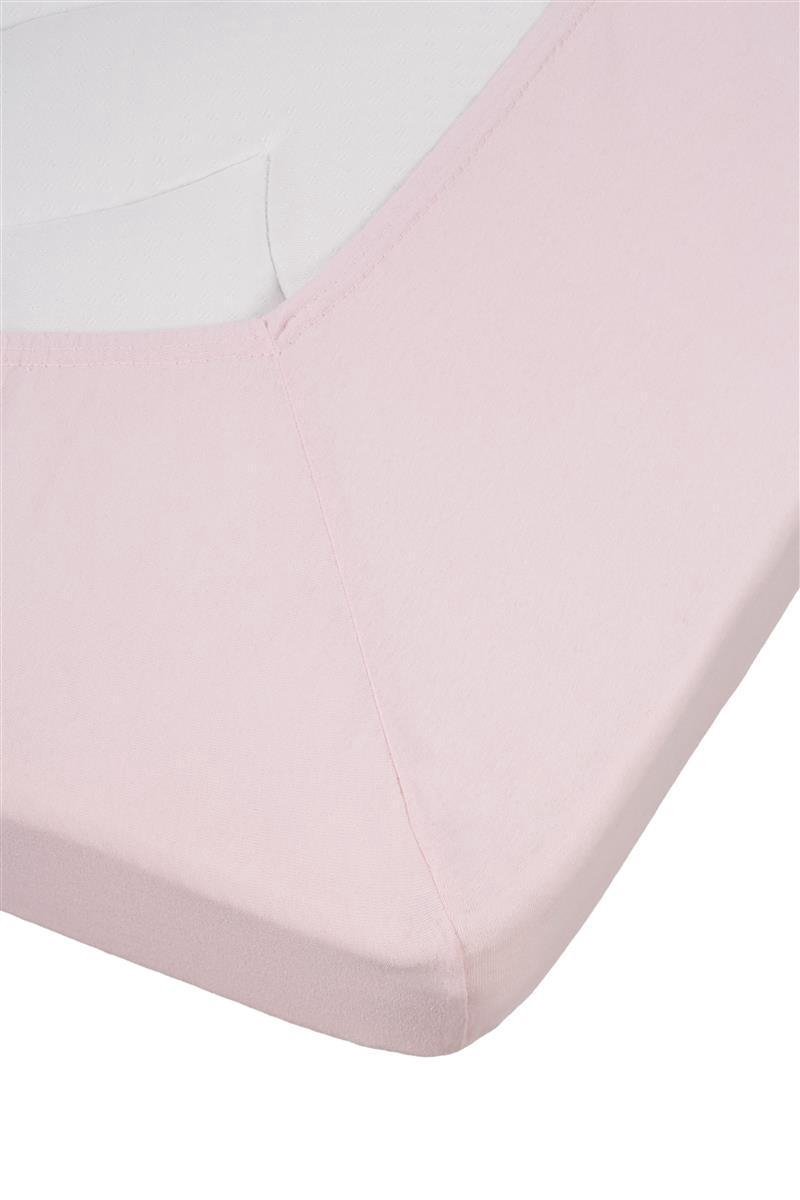 Beddinghouse Jersey Topper Hoeslaken - 100% Gebreide Jersey Katoen - 1-persoons (70/90x200/220 Cm) - Soft Pink - Roze