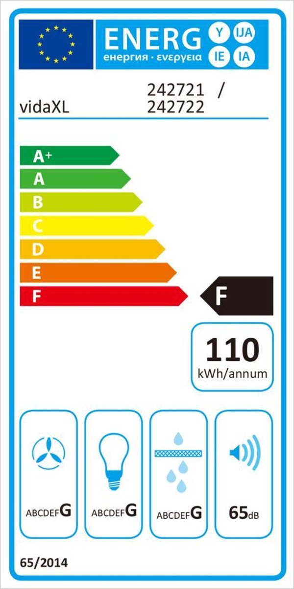 Vidaxl Afzuigkap Met Touch Scherm 900 Mm - Wit