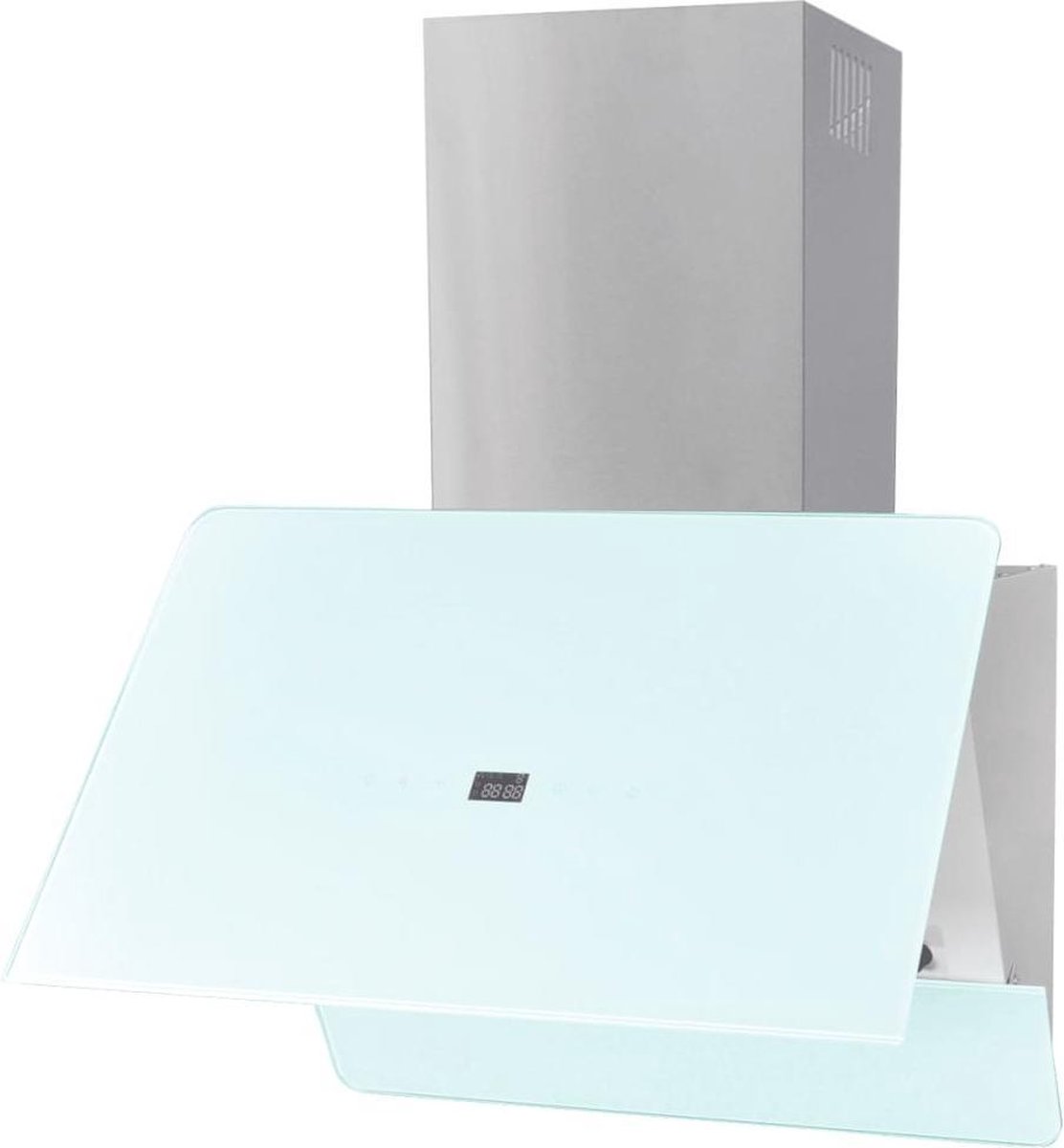 Vidaxl Afzuigkap 600 Mm Gehard Glas - Wit