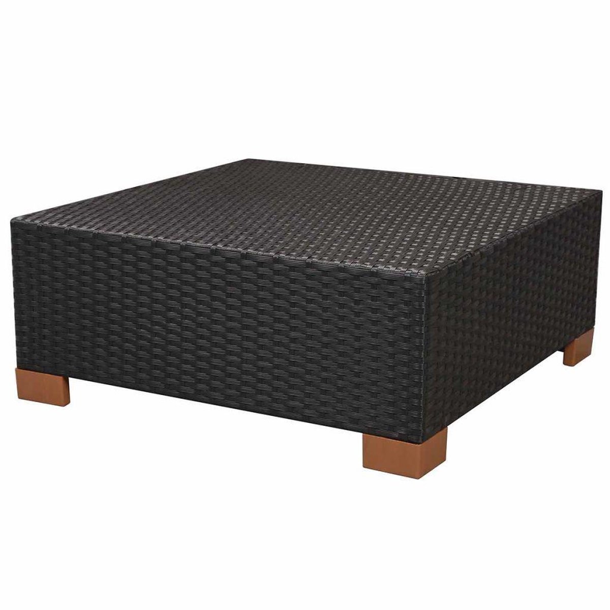 Vidaxl 8-delige Loungeset Met Kussens Poly Rattan - Zwart