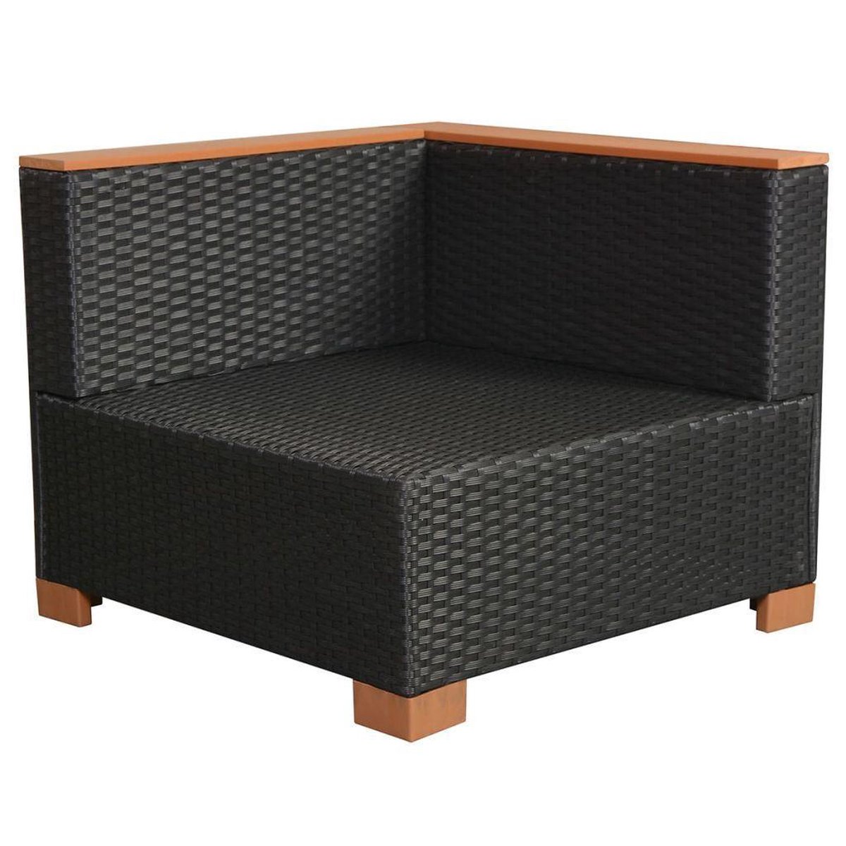 Vidaxl 8-delige Loungeset Met Kussens Poly Rattan - Zwart