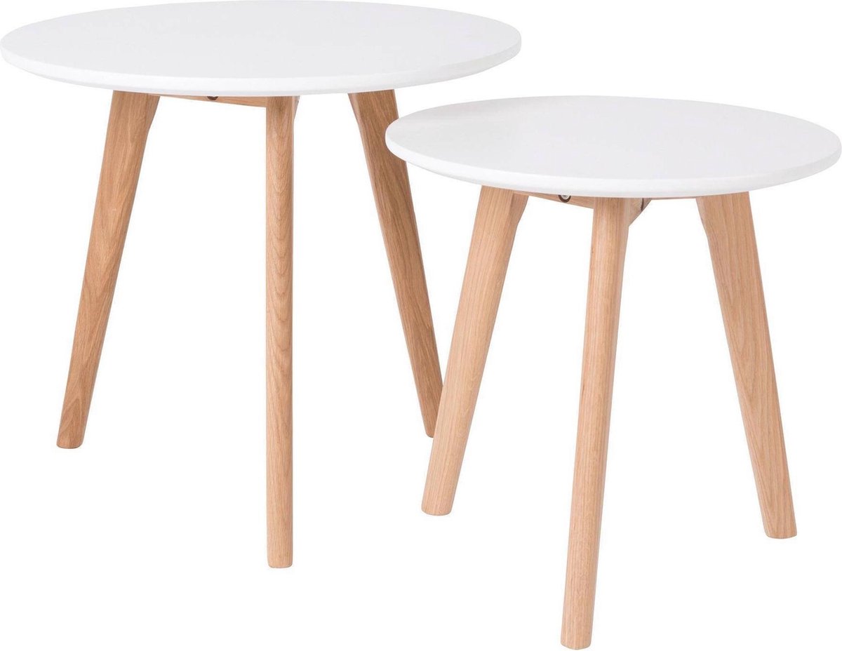 MOOS Vestbjerg - Side Table Bodine Set Of 2 - - Wit