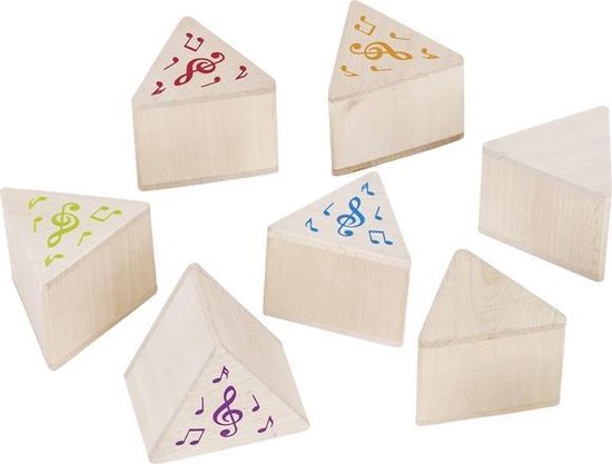 Goki Memory Geluiden Houten Blokjes 7 X 7 Cm