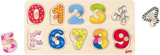 Goki Legpuzzel 30 X 15 Cm Hout 10-delig