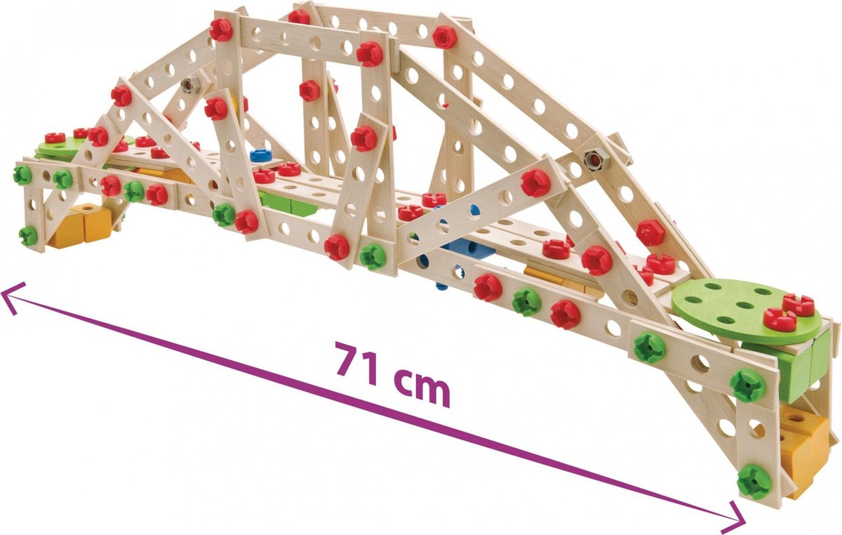 Eichhorn constructieset windmolen junior 112 cm hout 300 delig