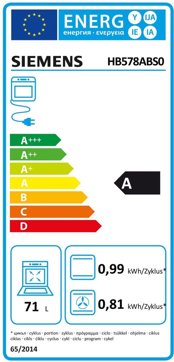 Siemens HB578ABS0 - Zwart