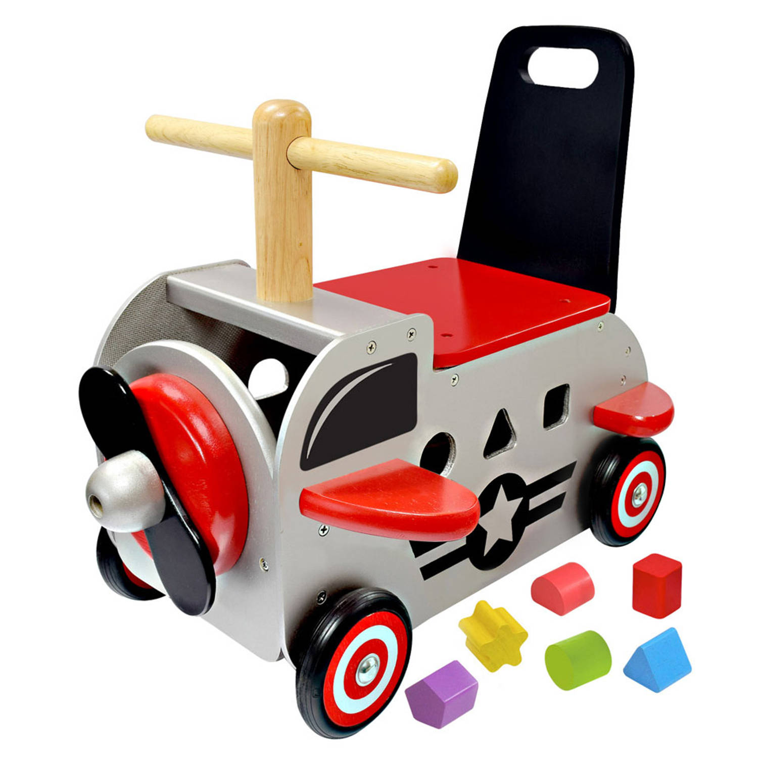 I'm Toy Loop/duwwagen Vliegtuig - Groen