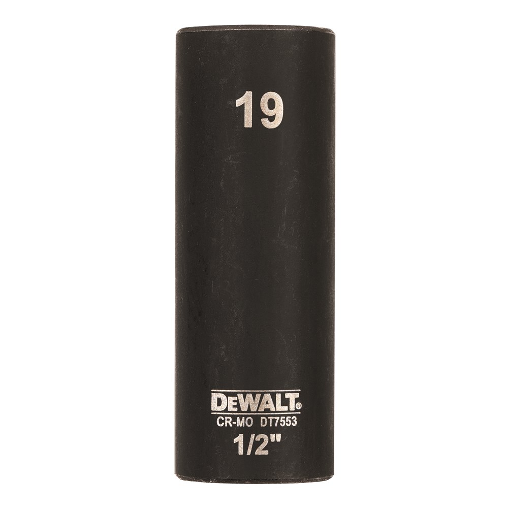 DeWalt Impact dop 19mm 1/2" (Lang - 78mm) - DT7553-QZ