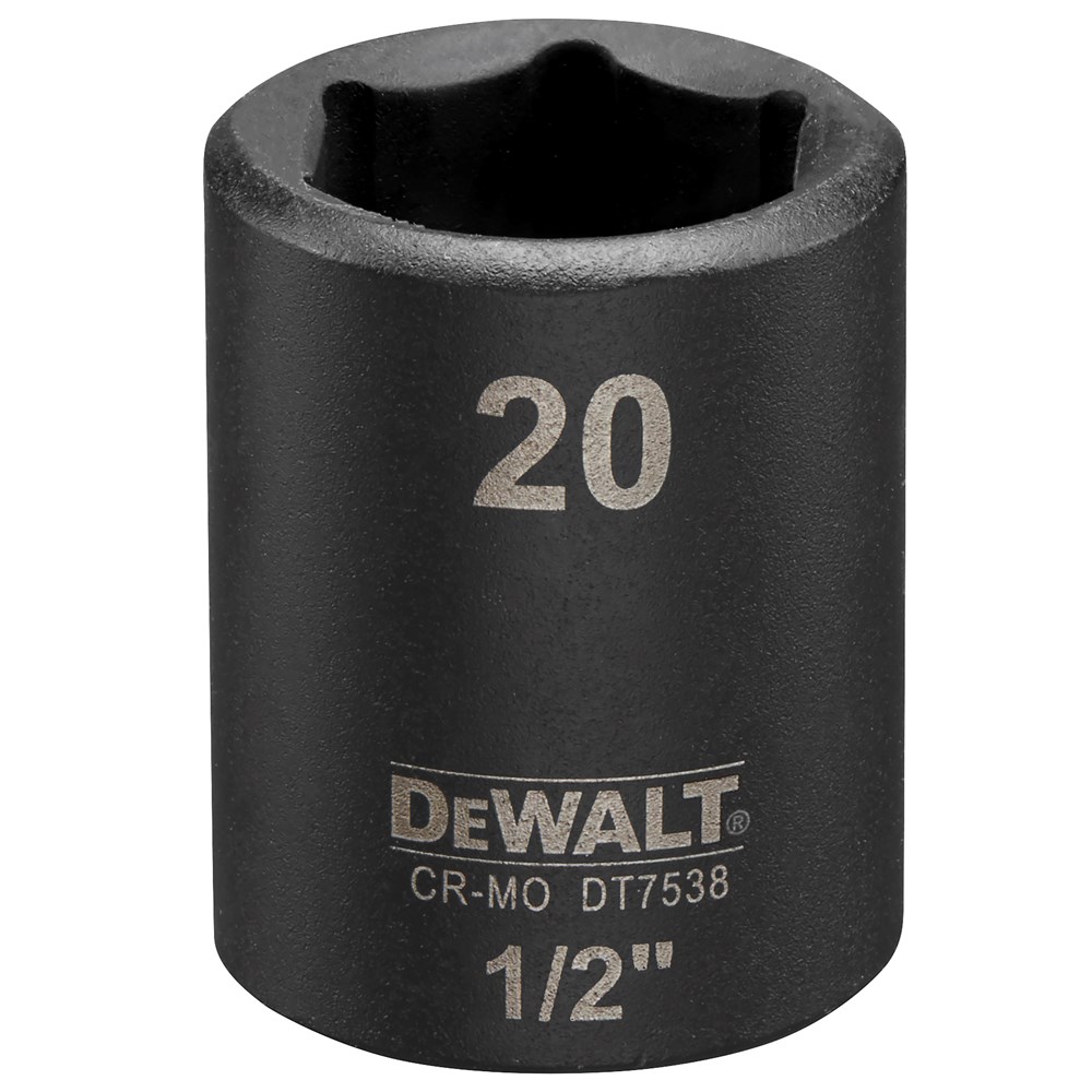 DeWalt Impact dop 20mm 1/2" (Kort - 38mm) - DT7538-QZ