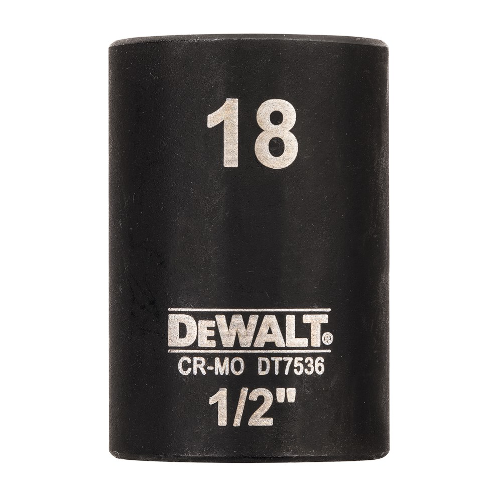 DeWalt Impact dop 18mm 1/2" (Kort - 38mm) - DT7536-QZ