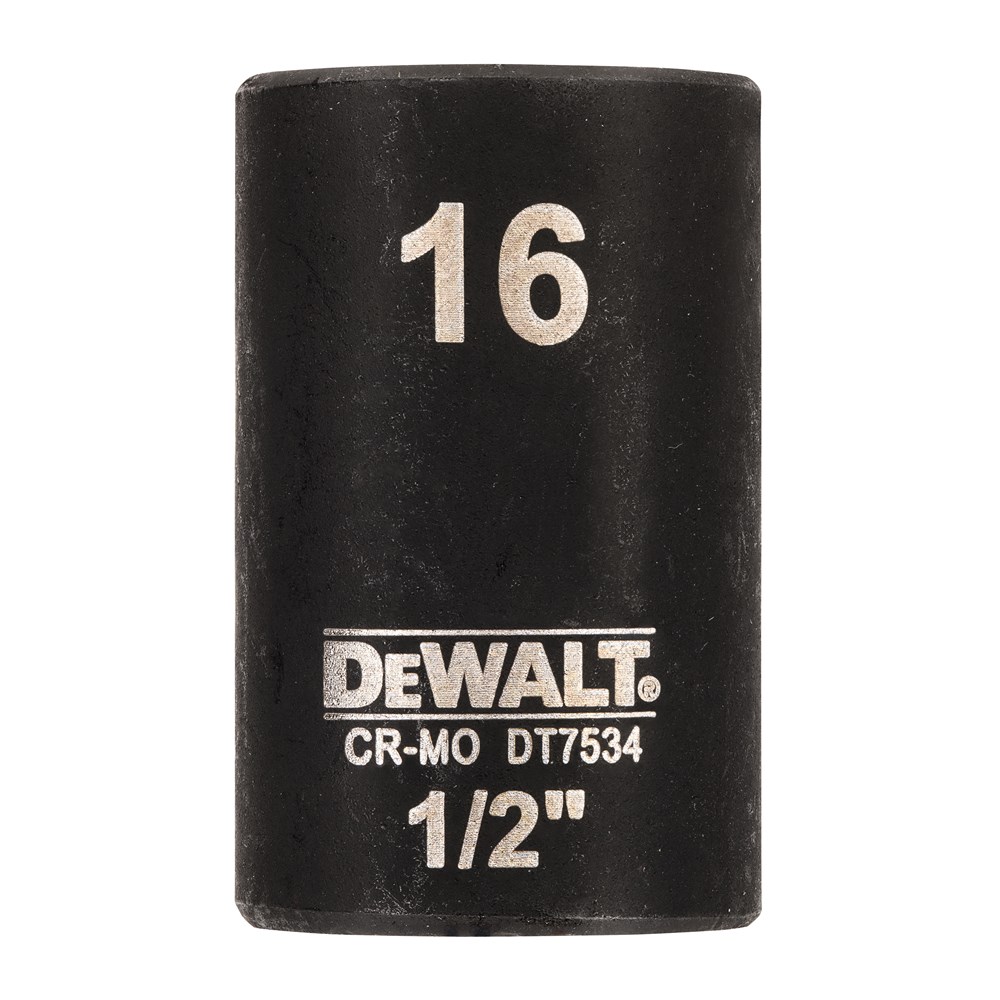 DeWalt Impact dop 16mm 1/2" (Kort - 38mm) - DT7534-QZ