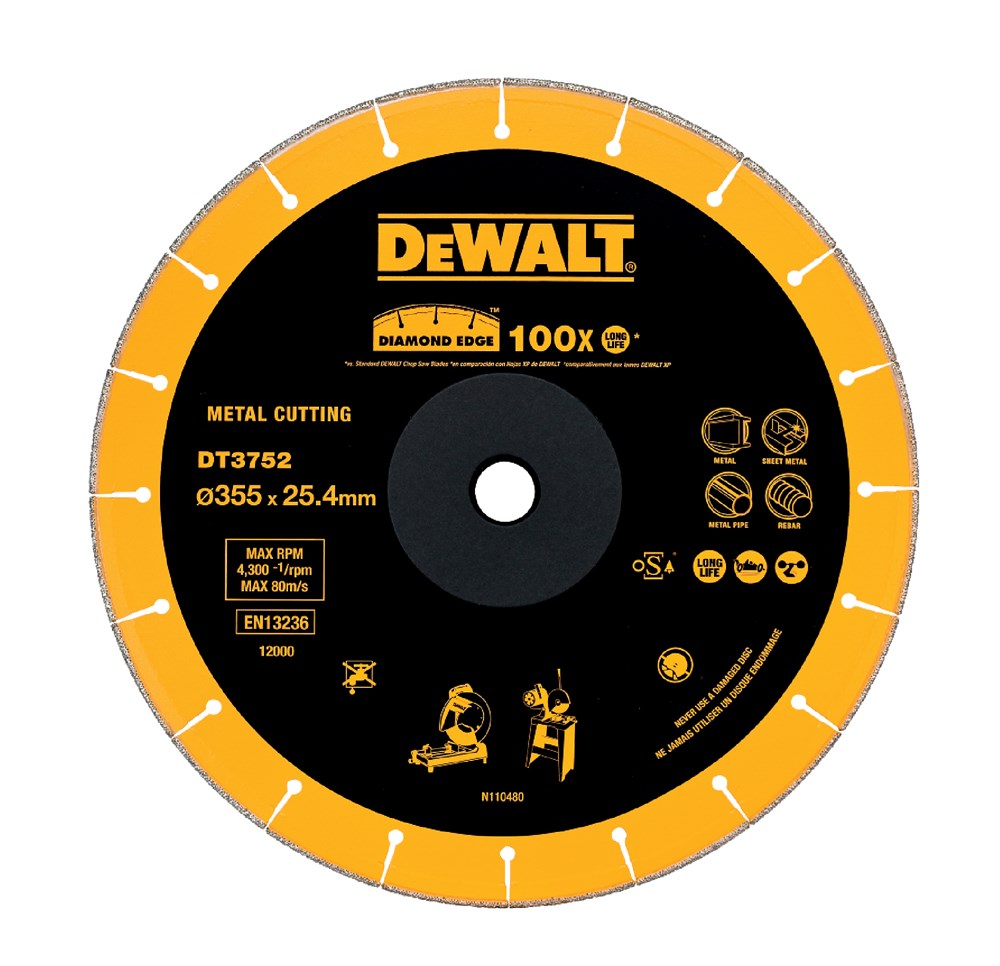 DeWalt Extreme Runtime Diamantblad, gesegmenteerd, Ø230mm/22.2mm (DCS690) - DT40260-QZ