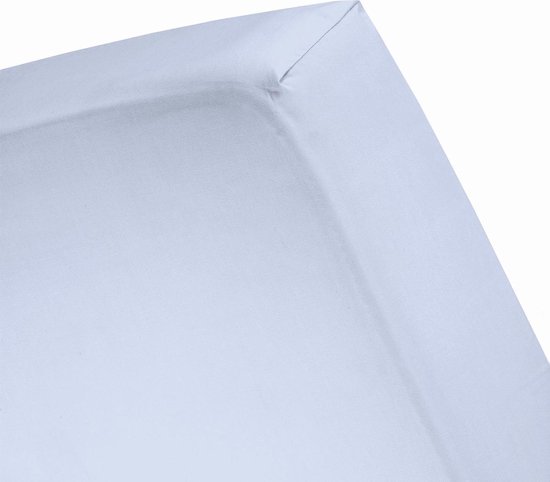 Cinderella Jersey Topper Hoeslaken - 100% Gebreide Jersey Katoen - 1-persoons (80/90x200/210 Cm) - Sky Blue - Blauw
