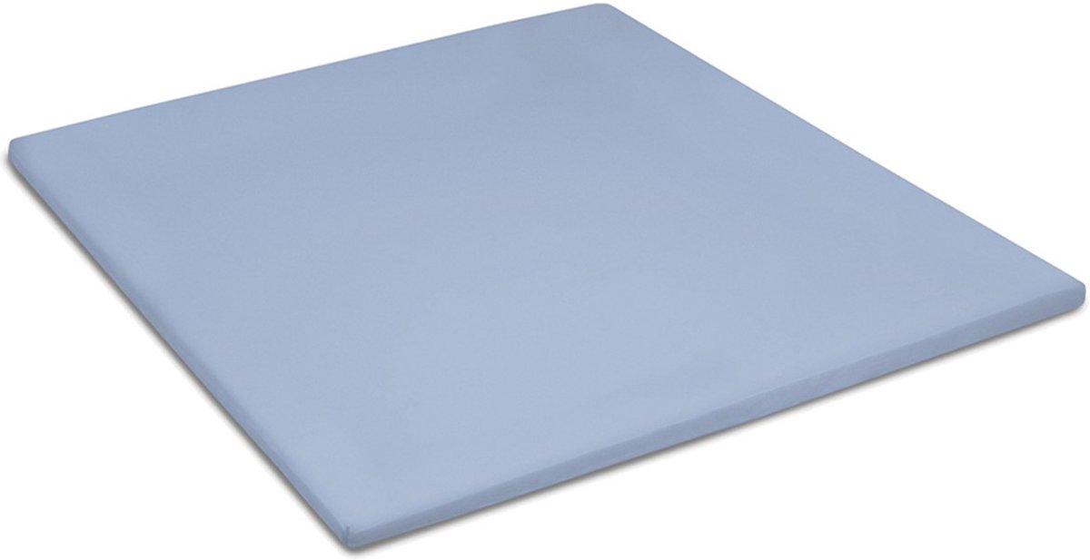 Cinderella Jersey Topper Hoeslaken - 100% Gebreide Jersey Katoen - 1-persoons (80/90x200/210 Cm) - Sky Blue - Blauw