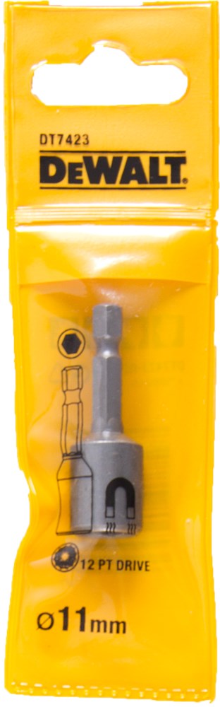 DeWalt 50 mm magnetische zeskantdopsleutel 11mm - 12 punts - DT7423-QZ