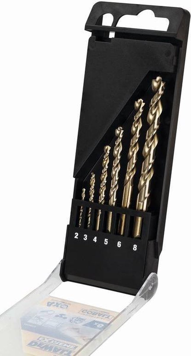 DeWalt HSS INDUSTRIAL COBALT Metaalboor 6-delige set (2,3,4,5,6,8mm) - DT4956-QZ