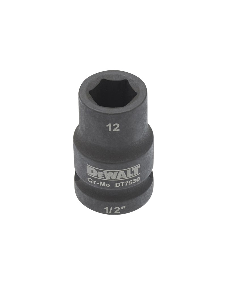 DeWalt Impact dop 12mm 1/2" (Kort - 38mm) - DT7530-QZ