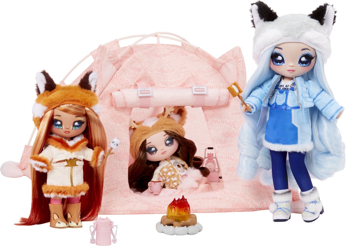 Top1Toys Na! Na! Na! Surprise Kitty-Cat Campground Playset - Roze