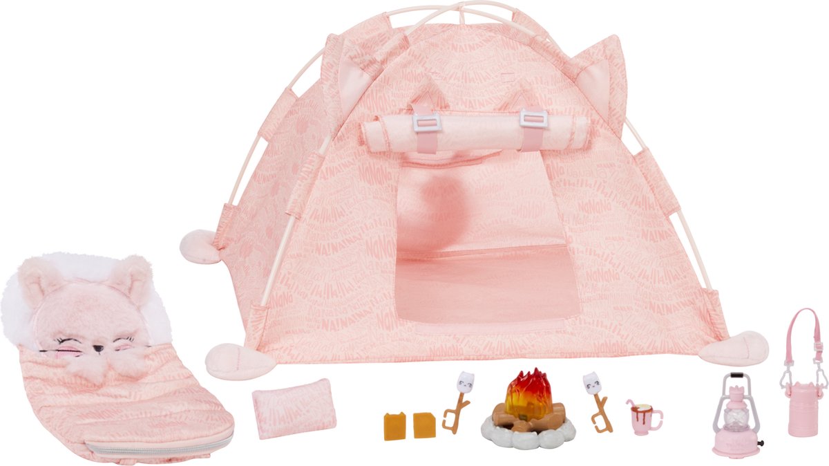 Top1Toys Na! Na! Na! Surprise Kitty-Cat Campground Playset - Roze