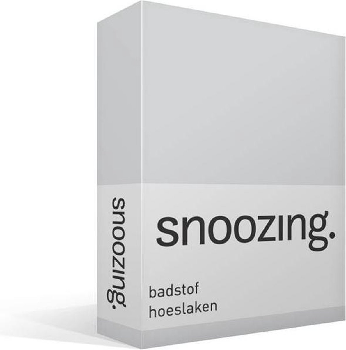 Snoozing Badstof Hoeslaken - 80% Katoen - 20% Polyester - Lits-jumeaux (180x200/220 Of 200x200 Cm) - - Grijs