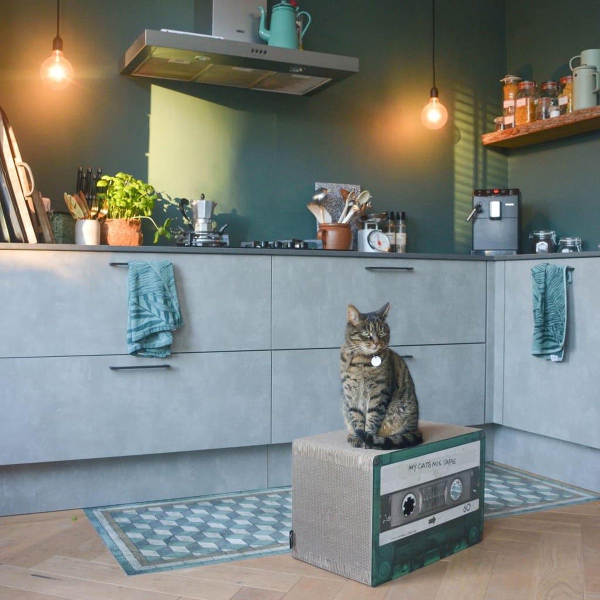 District 763 Krabmeubel Mixtape Emerald - Groen