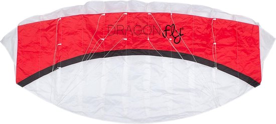 Dragon Fly Parachutevlieger Kona 160/wit 160 X 65 Cm - Rood