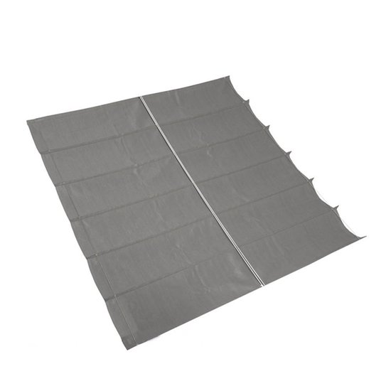 Nesling Harmonica Schaduwdoek, B 2,0m L 4,0m, Antraciet - Grijs