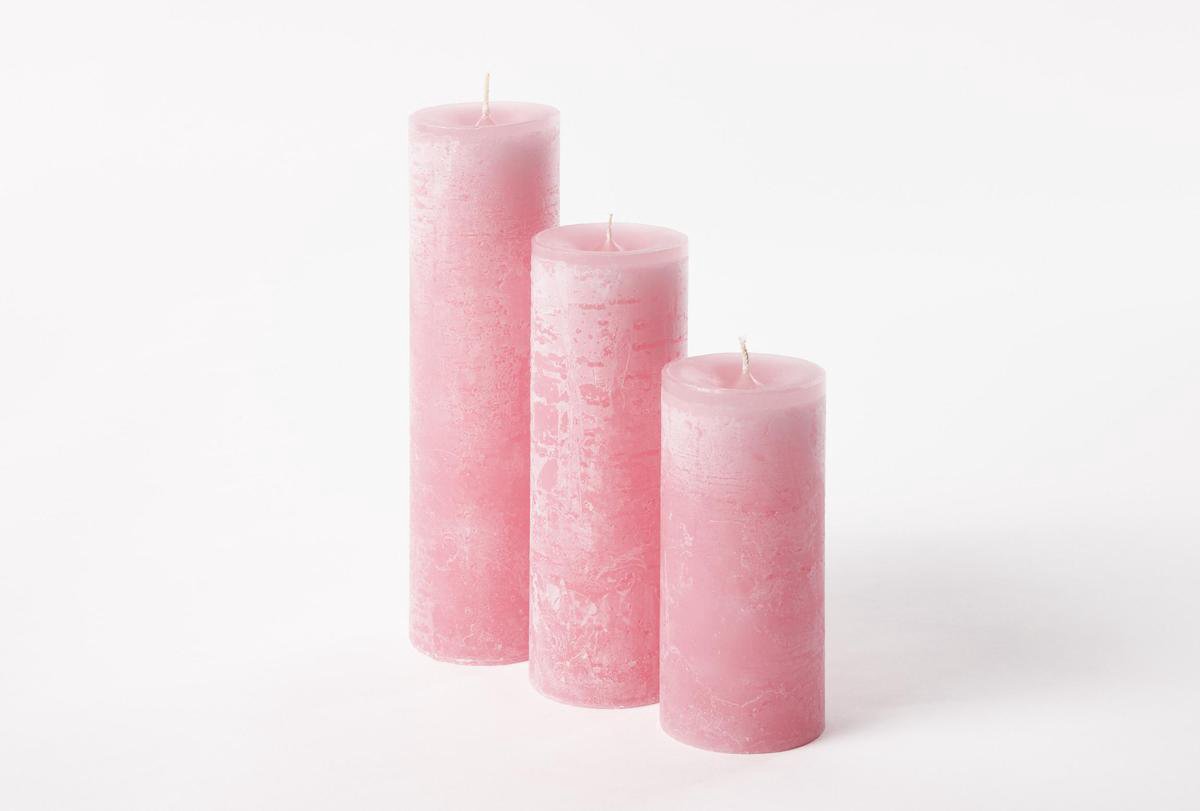 2x Stompkaarsen 15 Cm - Stompkaarsen - Oranje