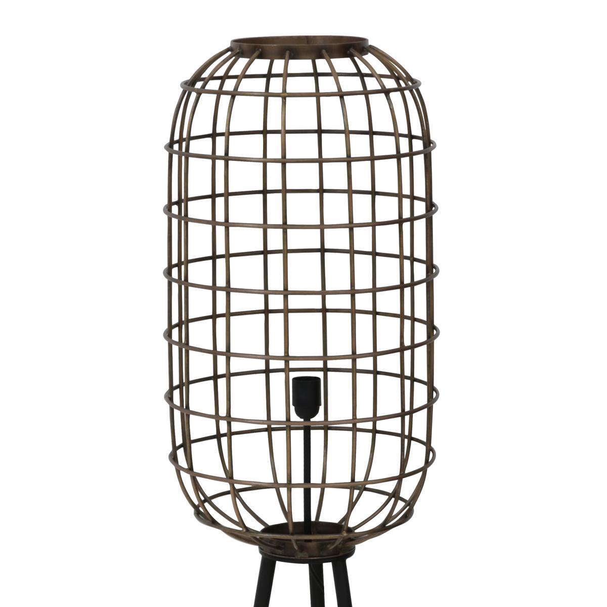 Light & Living - Light & Living Toah Vloerlamp - Ø36,5x151 C - Zwart