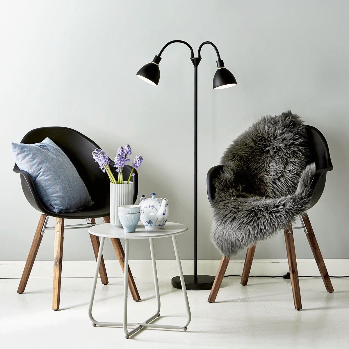 Nordlux - Ray Vloer Metaal - Zwart