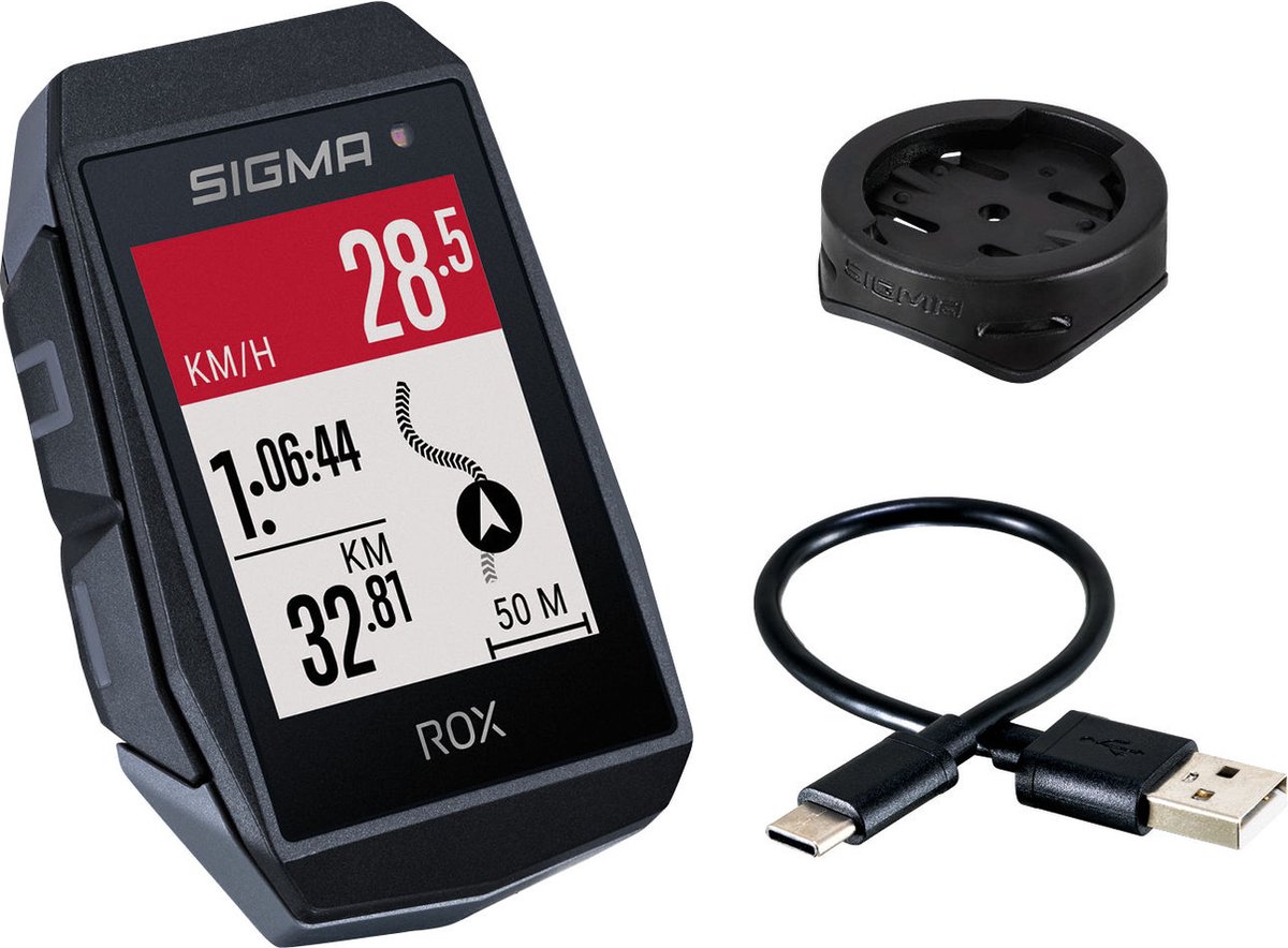Sigma fietscomputer Rox 11.1 EVO - Zwart