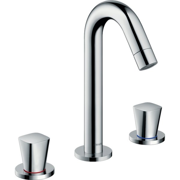 Hansgrohe Logis 3 gats wastafelkraan 150 met waste chroom 71133000