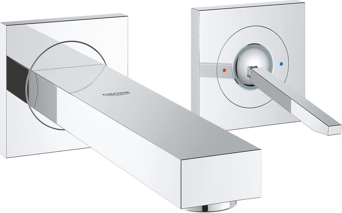 Grohe Eurocube Joy afbouwdeel voor 2 gats inbouw wandkraan M size met sprong 17.1cm chroom 19997000