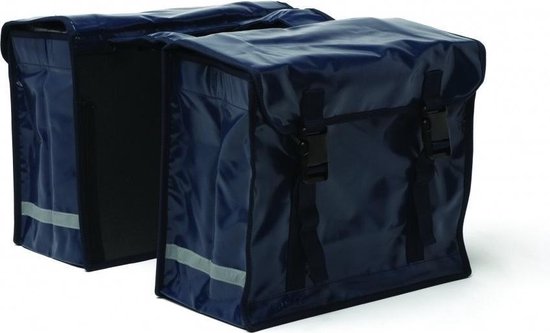 New Looxs Dubbele Fietstas Bisonyl 66l - Zwart