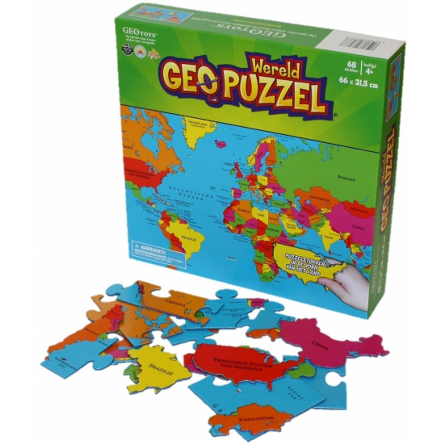 Wereld Puzzel Voor Kinderen