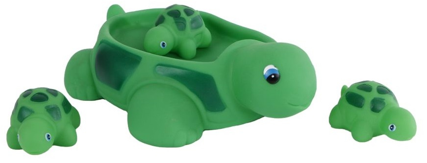 Mini Club badfiguren schildpad junior 21 cm 4 delig - Groen