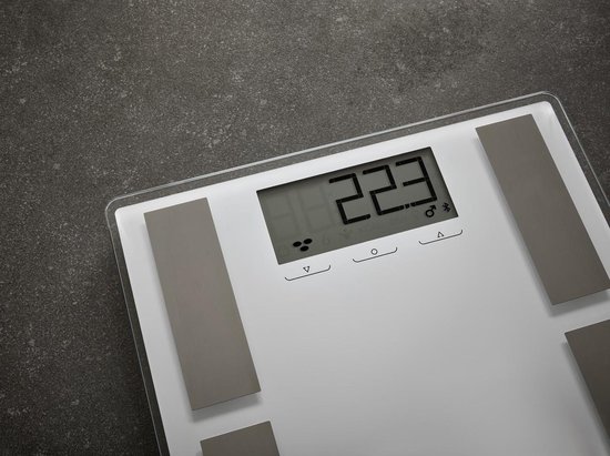 Soehnle Shape Sense Connect 100 Lichaamsanalyse Weegschaal - Grijs