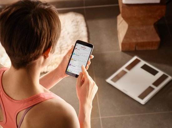 Soehnle Shape Sense Connect 100 Lichaamsanalyse Weegschaal - Grijs