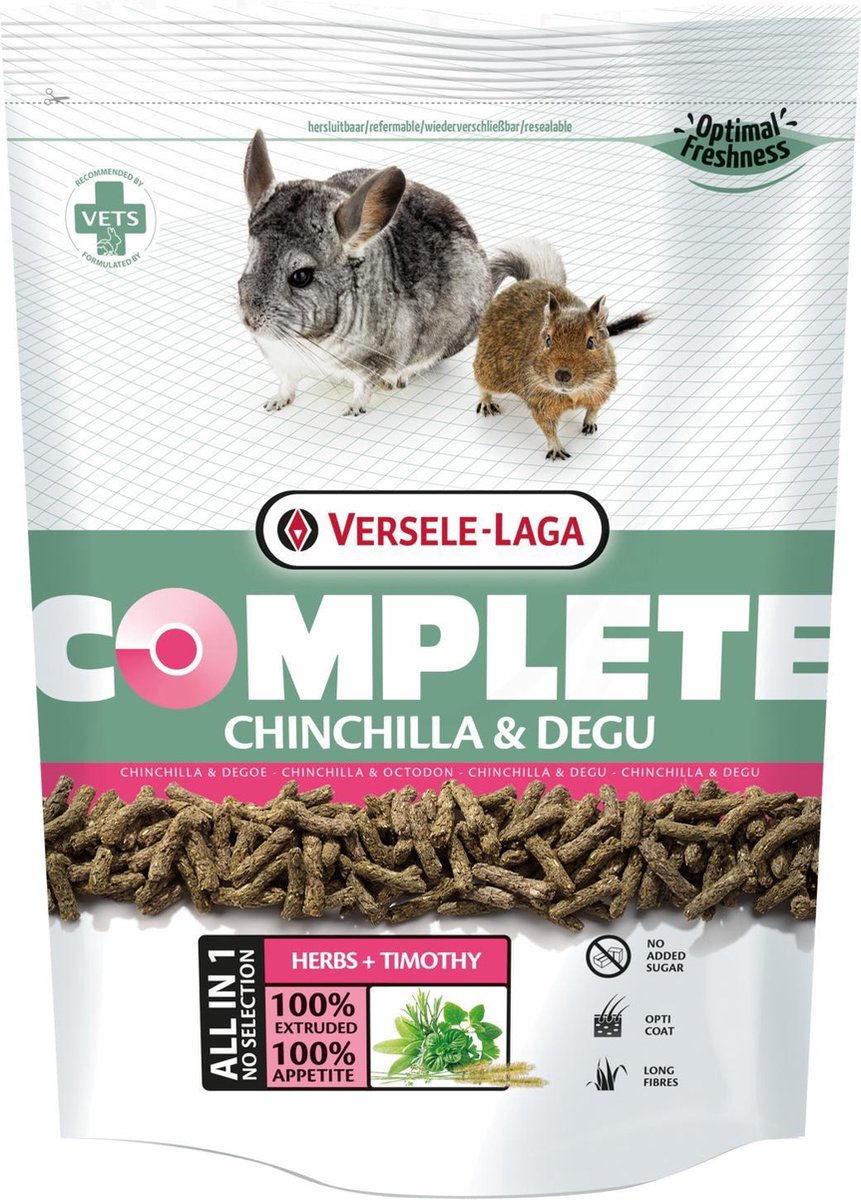 Versele-Laga Chinchilla & Degu - Chinchillavoer - 500 g