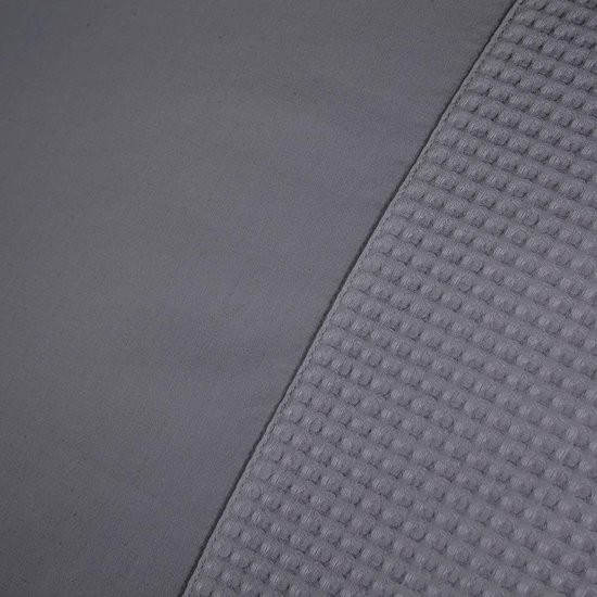 Papillon Dekbedovertrek Mendoza Antraciet-200x200/220 - Grijs